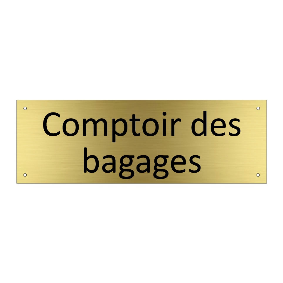 Comptoir des bagages