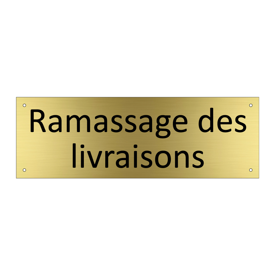 Ramassage des livraisons