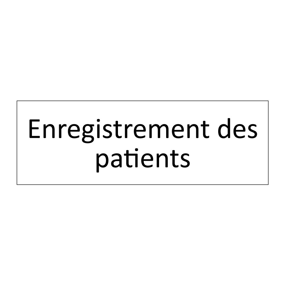 Enregistrement des patients