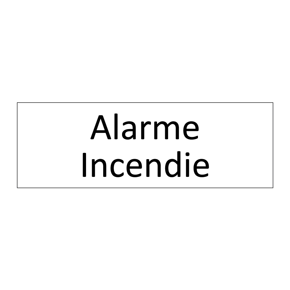 Alarme Incendie