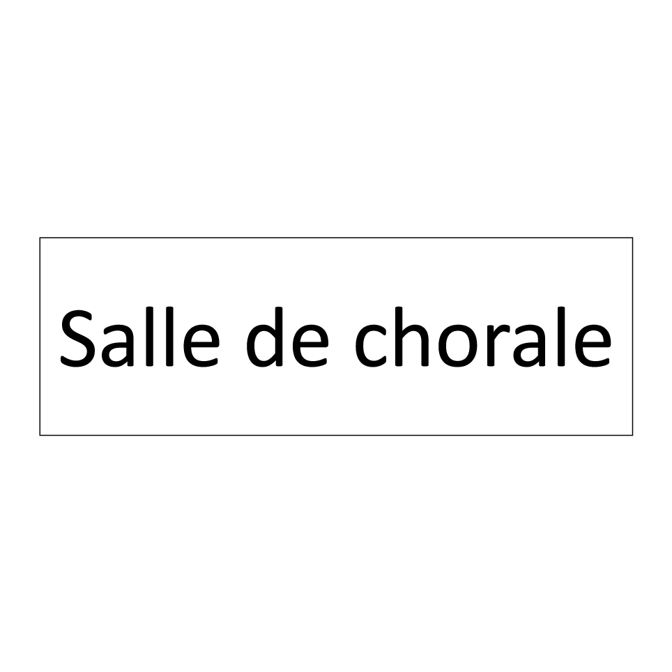 Salle de chorale