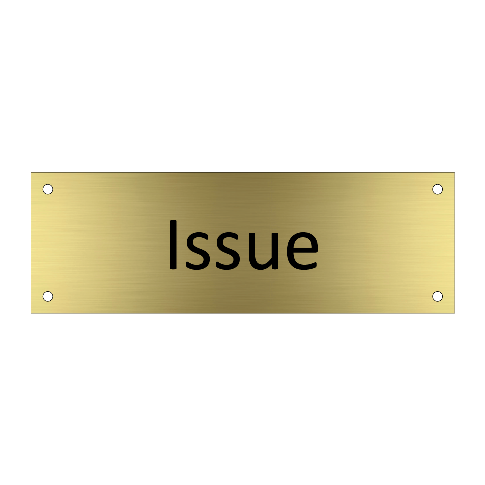 Issue & Issue & Issue