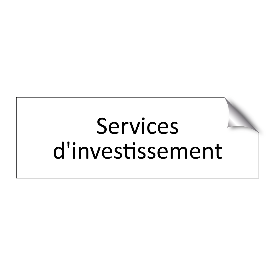 Services d'investissement