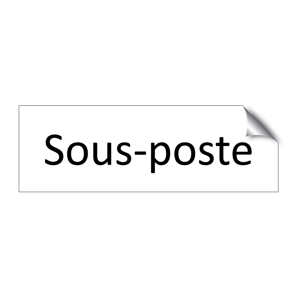 Sous-poste & Sous-poste & Sous-poste