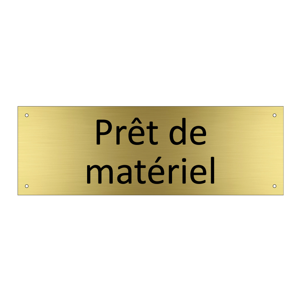 Prêt de matériel