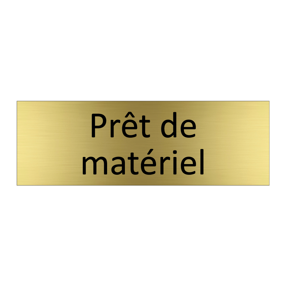 Prêt de matériel
