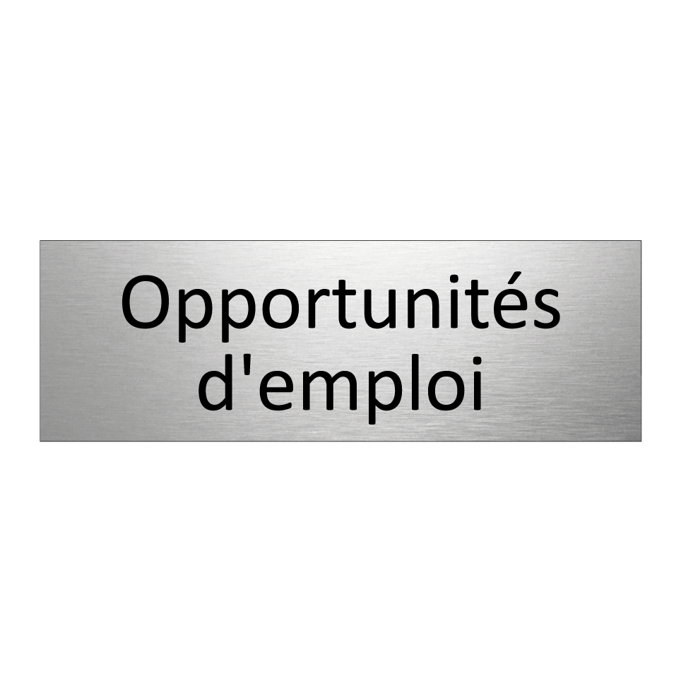 Opportunités d'emploi