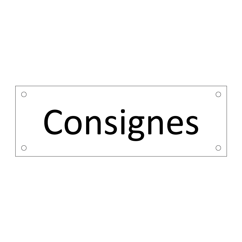 Consignes & Consignes & Consignes