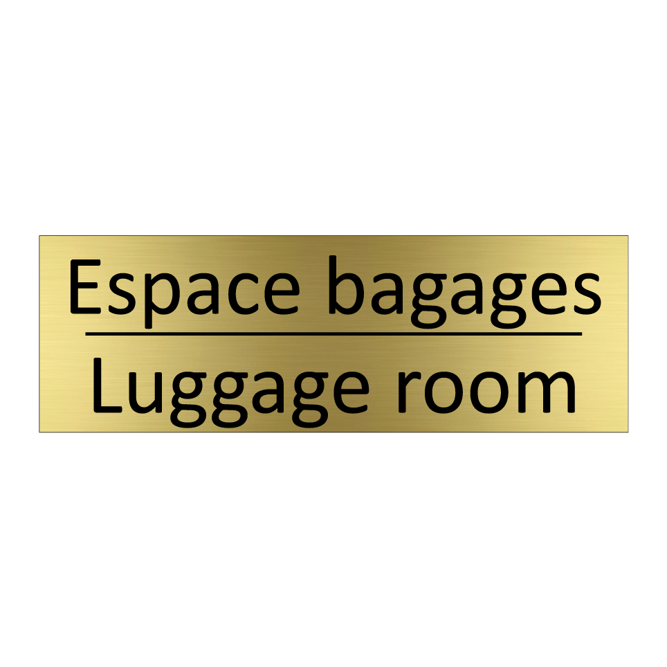 Espace bagages - Luggage room