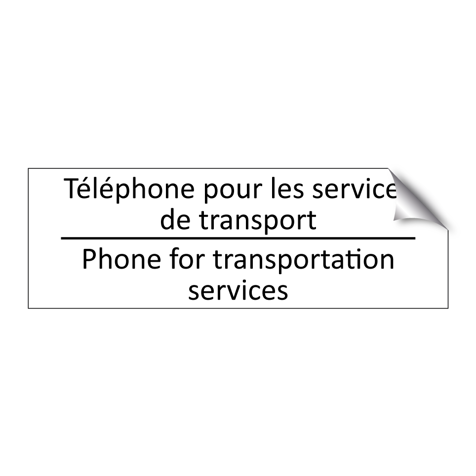 Téléphone pour les services de  /.../ - Phone for transportation services /.../