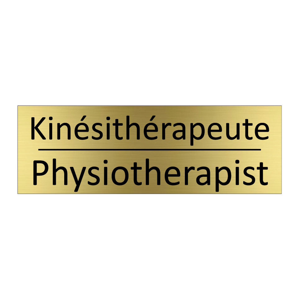 Kinésithérapeute - Physiotherapist