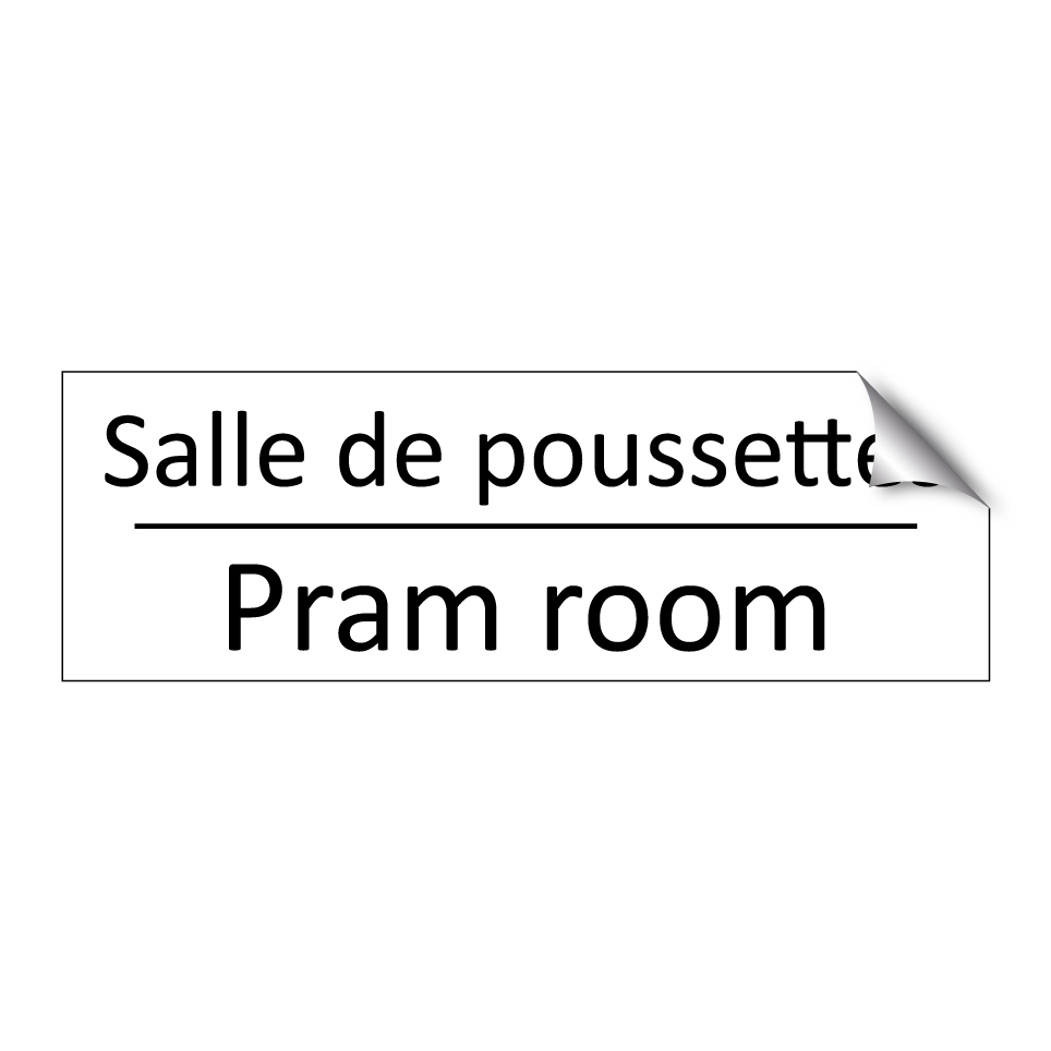 Salle de poussettes - Pram room