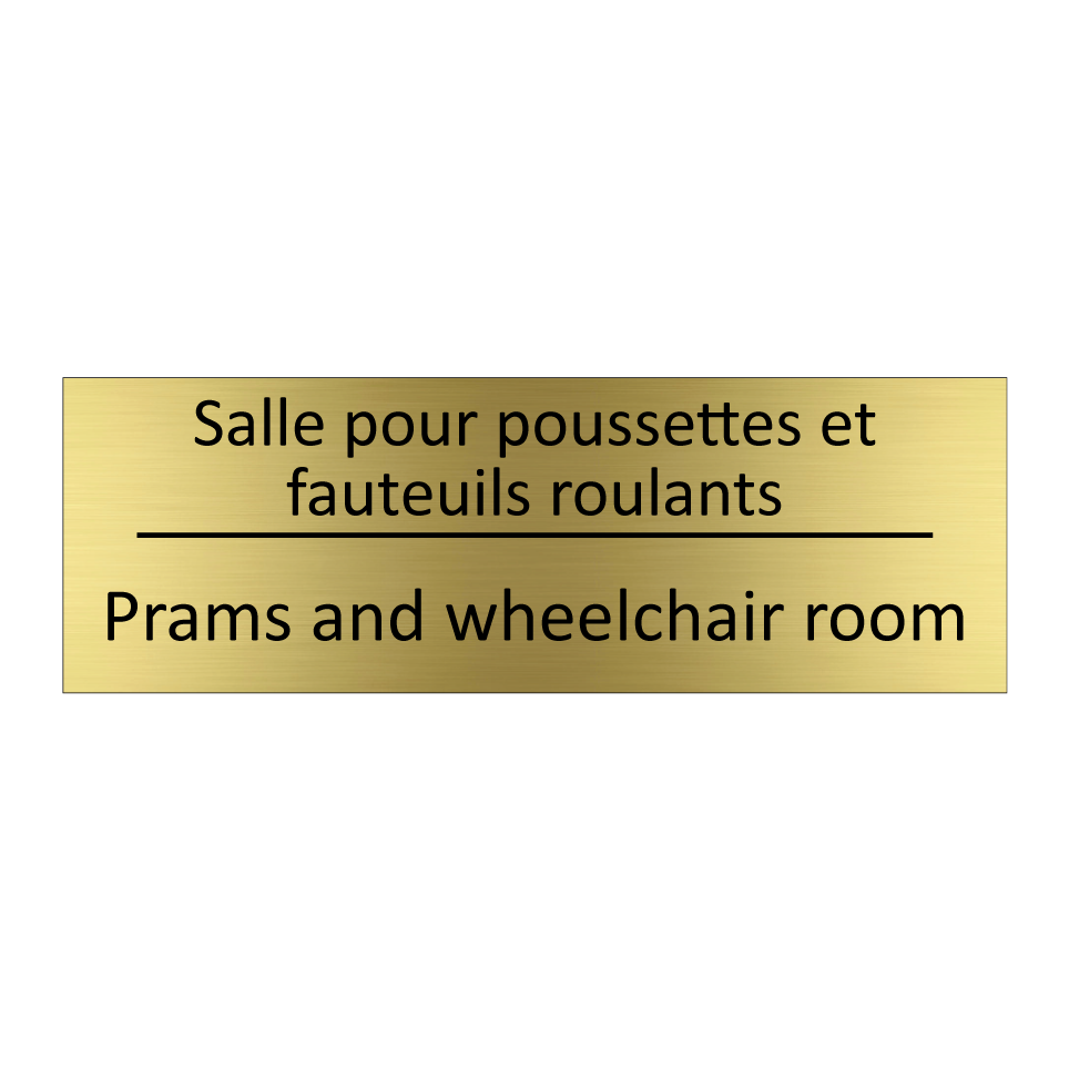 Salle pour poussettes et fauteuils  /.../ - Prams and wheelchair room