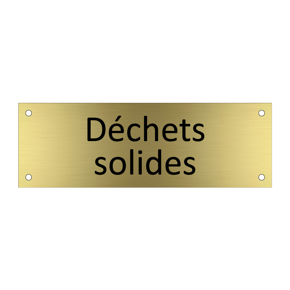 Déchets solides