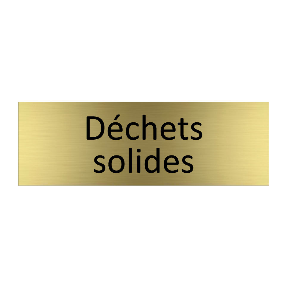 Déchets solides
