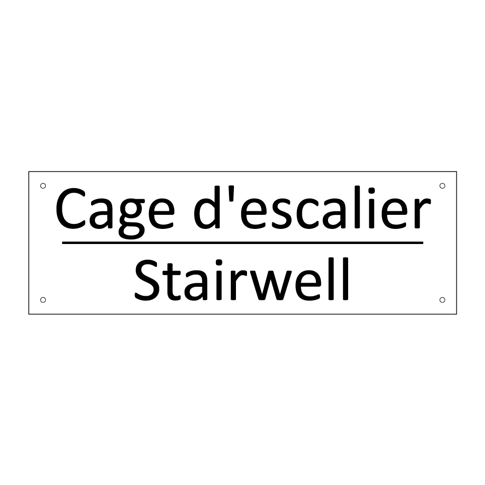 Cage d'escalier - Stairwell