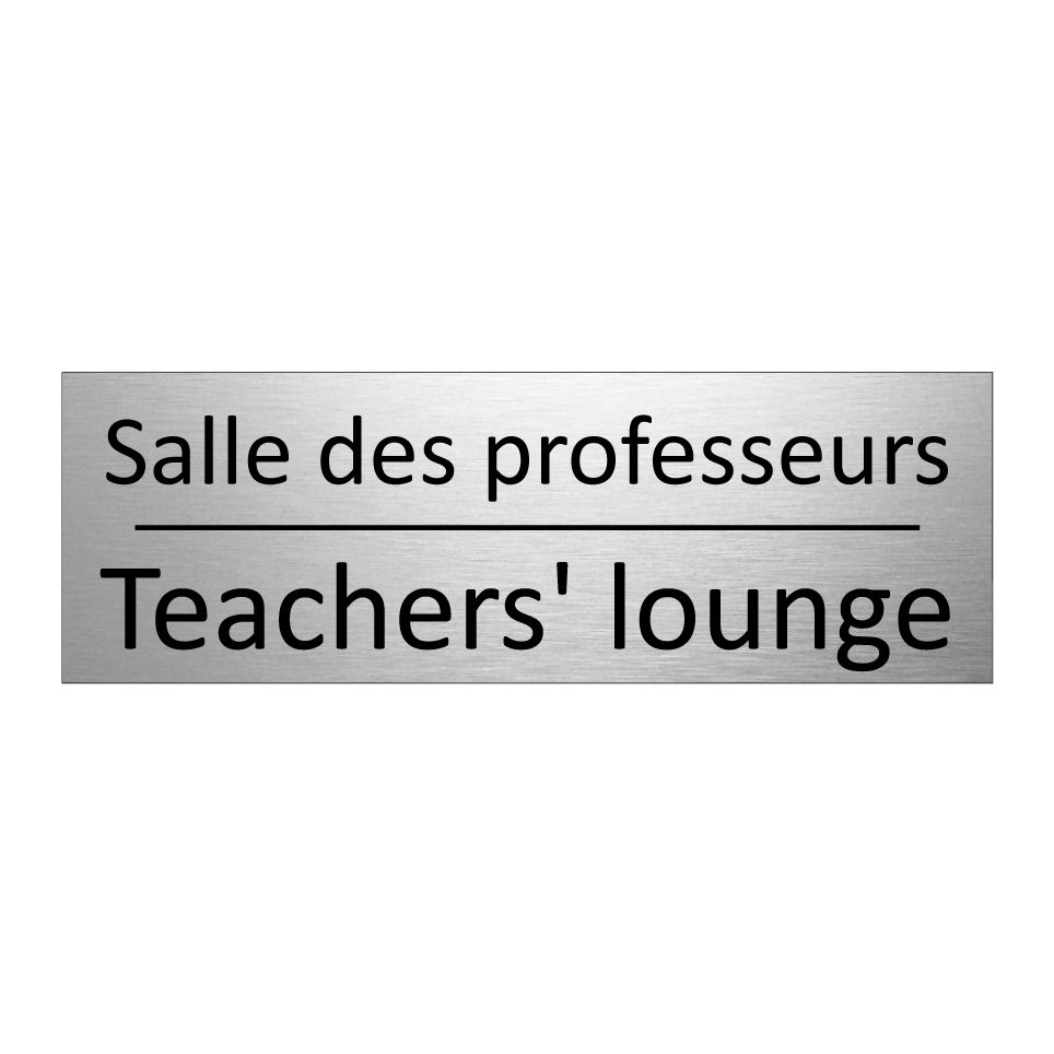 Salle des professeurs - Teachers' lounge