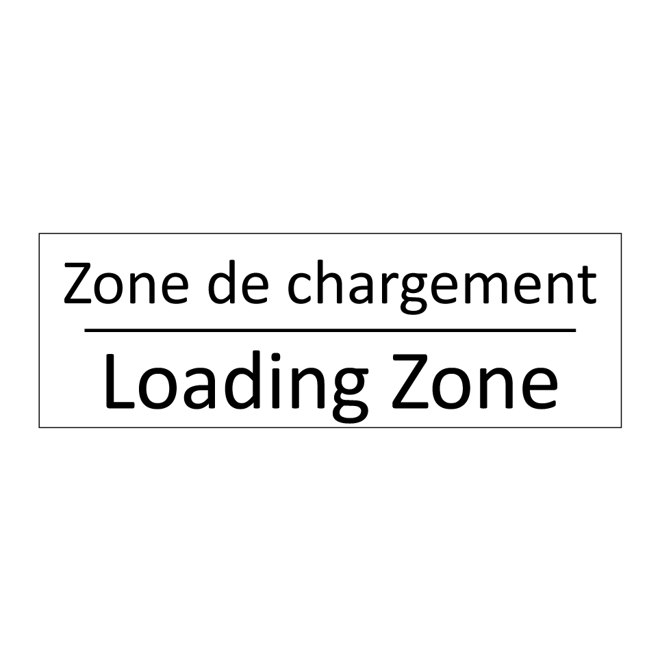 Zone de chargement - Loading Zone