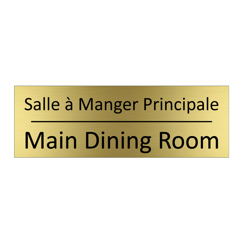 Salle à Manger Principale - Main Dining Room
