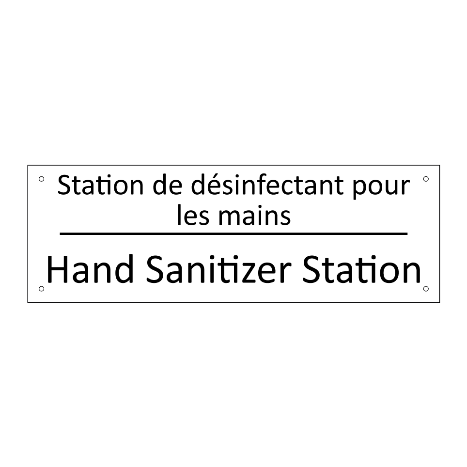 Station de désinfectant pour les  /.../ - Hand Sanitizer Station
