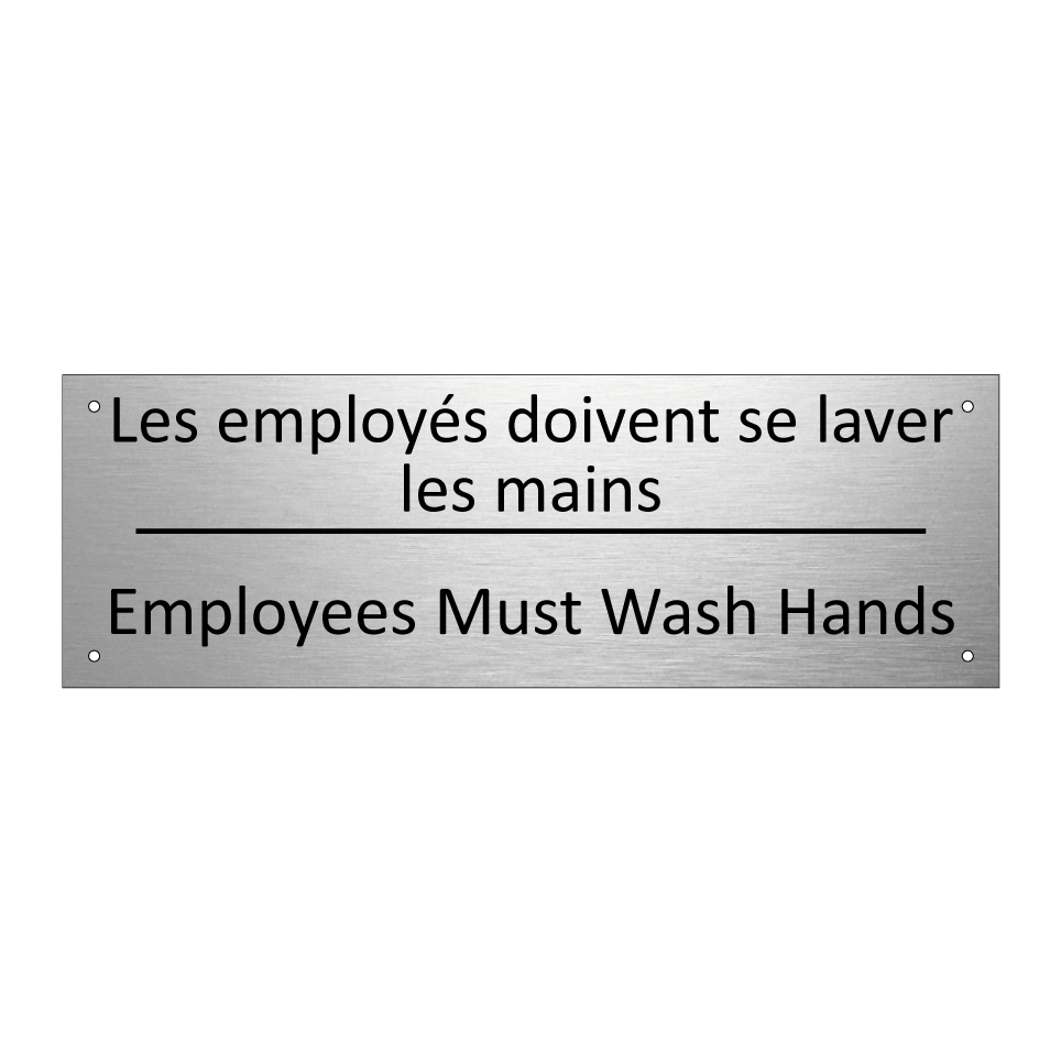 Les employés doivent se laver  /.../ - Employees Must Wash Hands