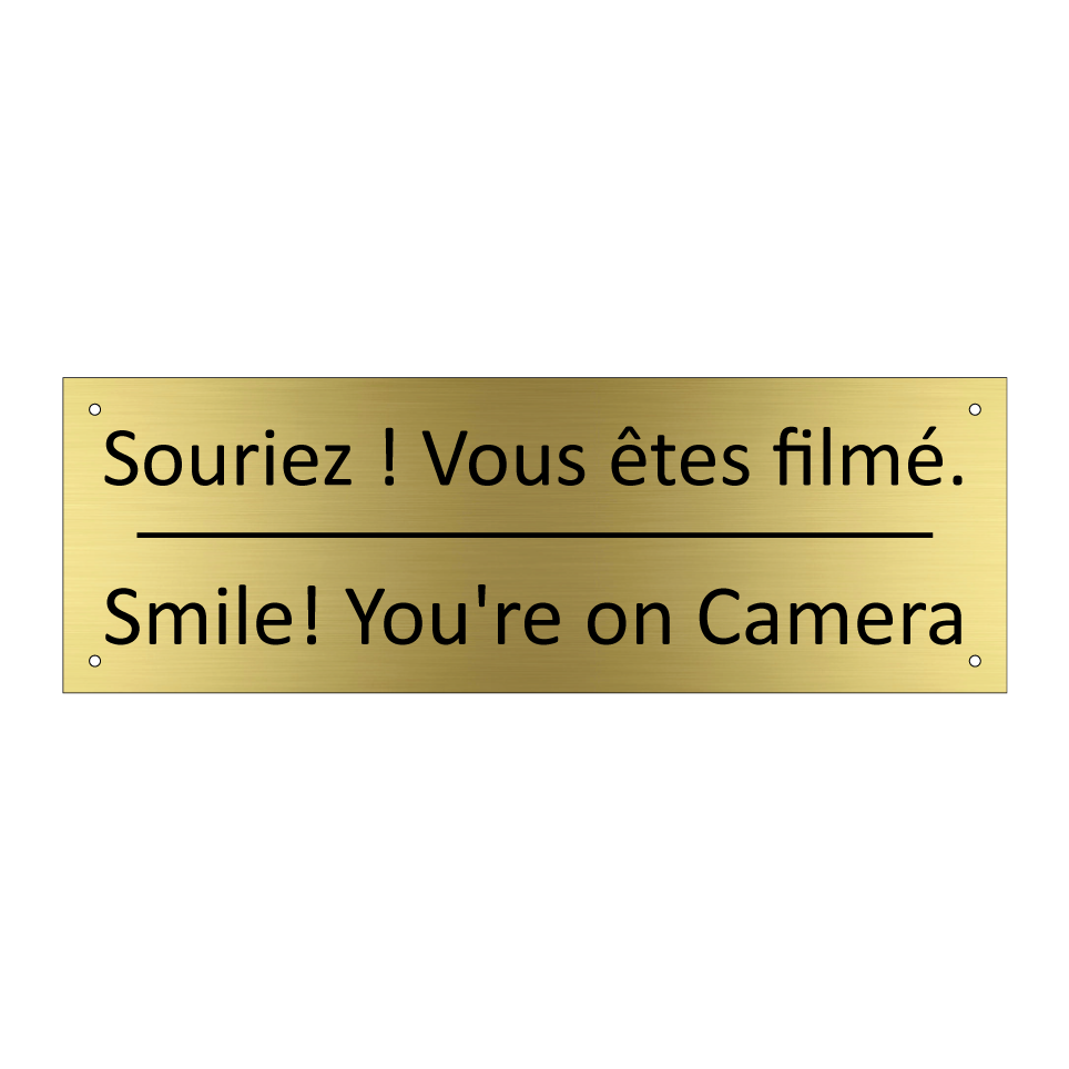 Souriez ! Vous êtes filmé. - Smile! You're on Camera