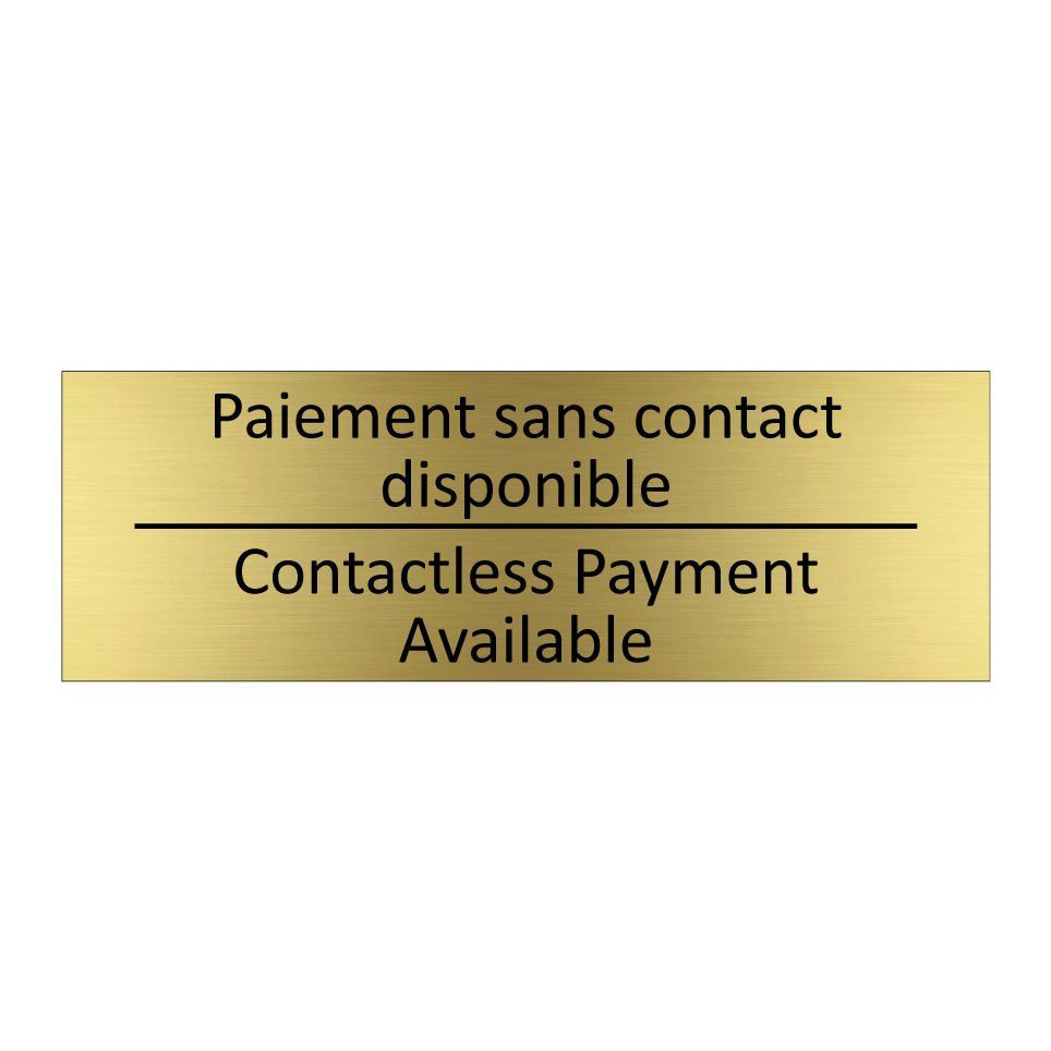 Paiement sans contact disponible /.../ - Contactless Payment Available