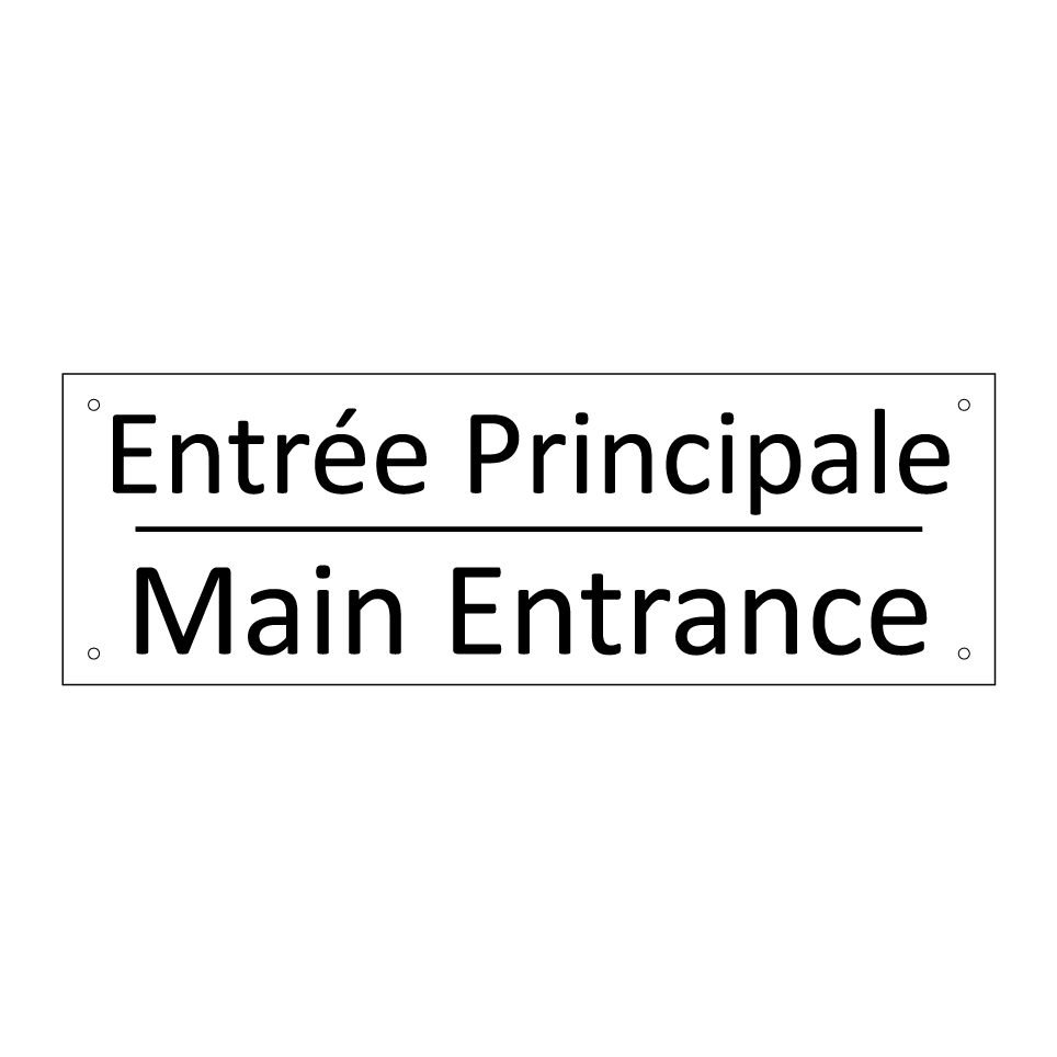 Entrée Principale - Main Entrance