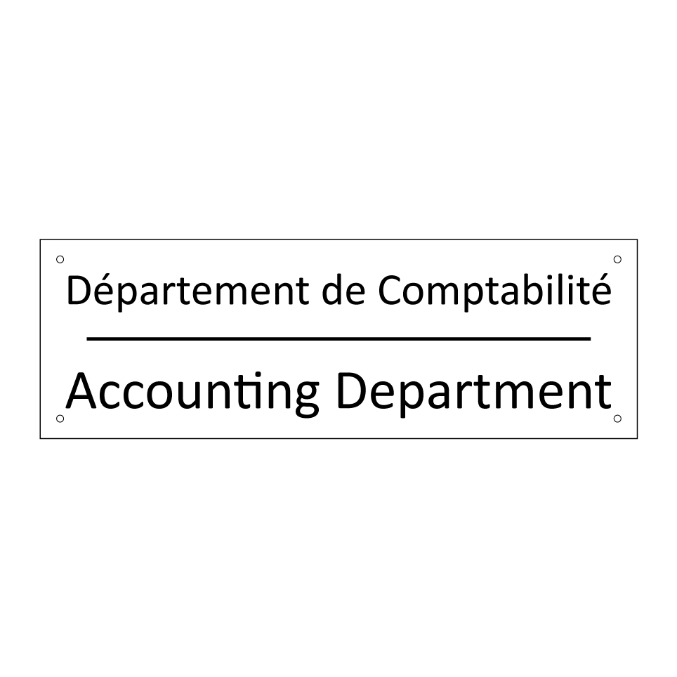 Département de Comptabilité - Accounting Department