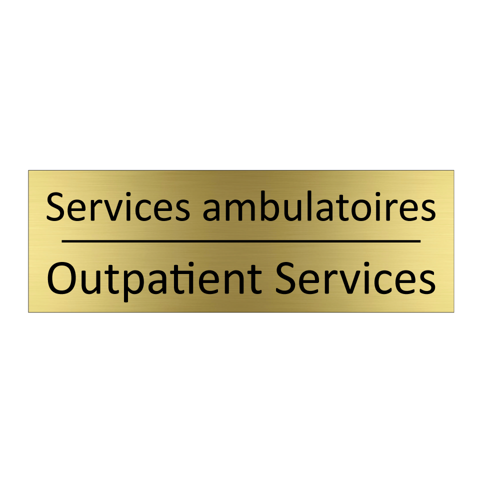 Services ambulatoires - Outpatient Services