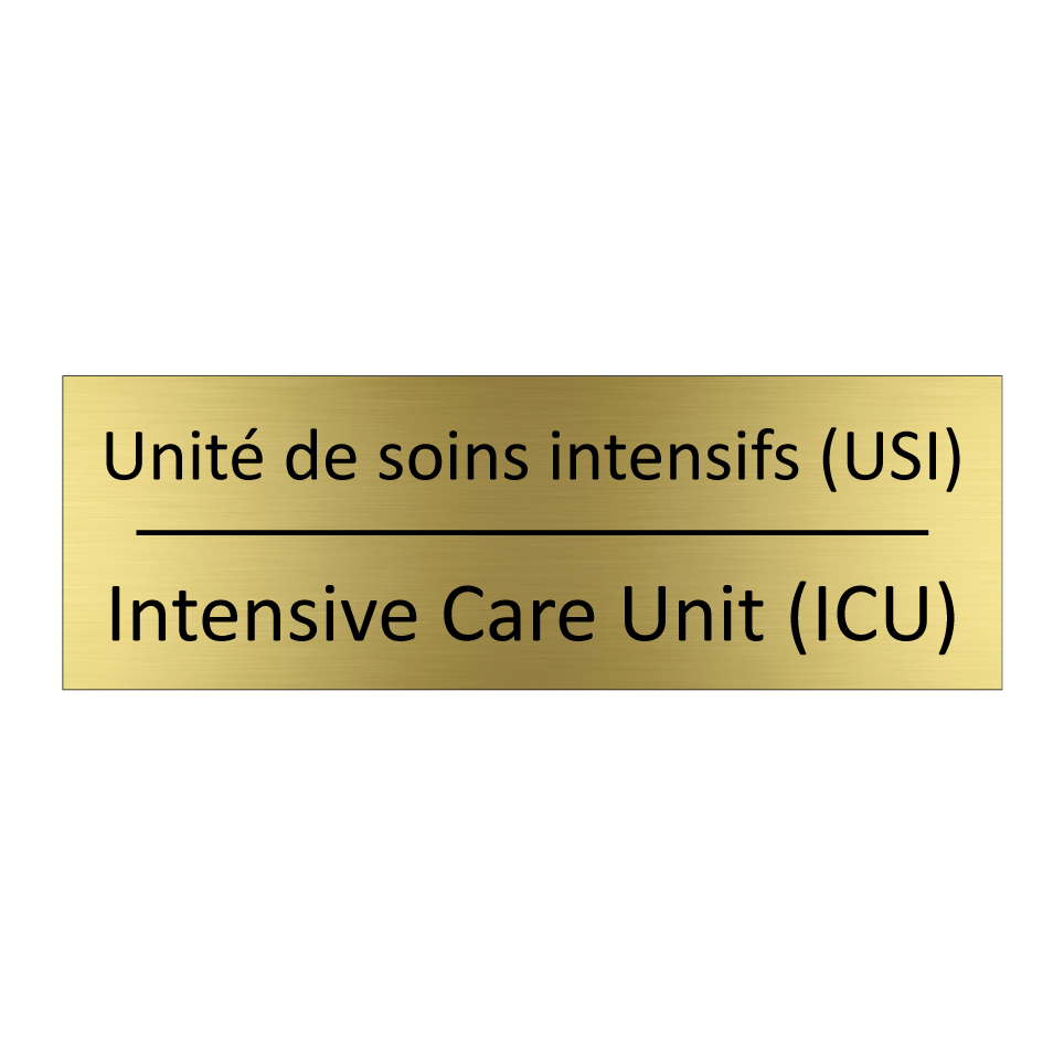 Unité de soins intensifs (USI) - Intensive Care Unit (ICU)