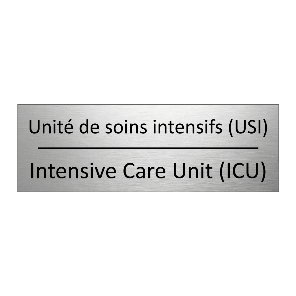 Unité de soins intensifs (USI) - Intensive Care Unit (ICU)