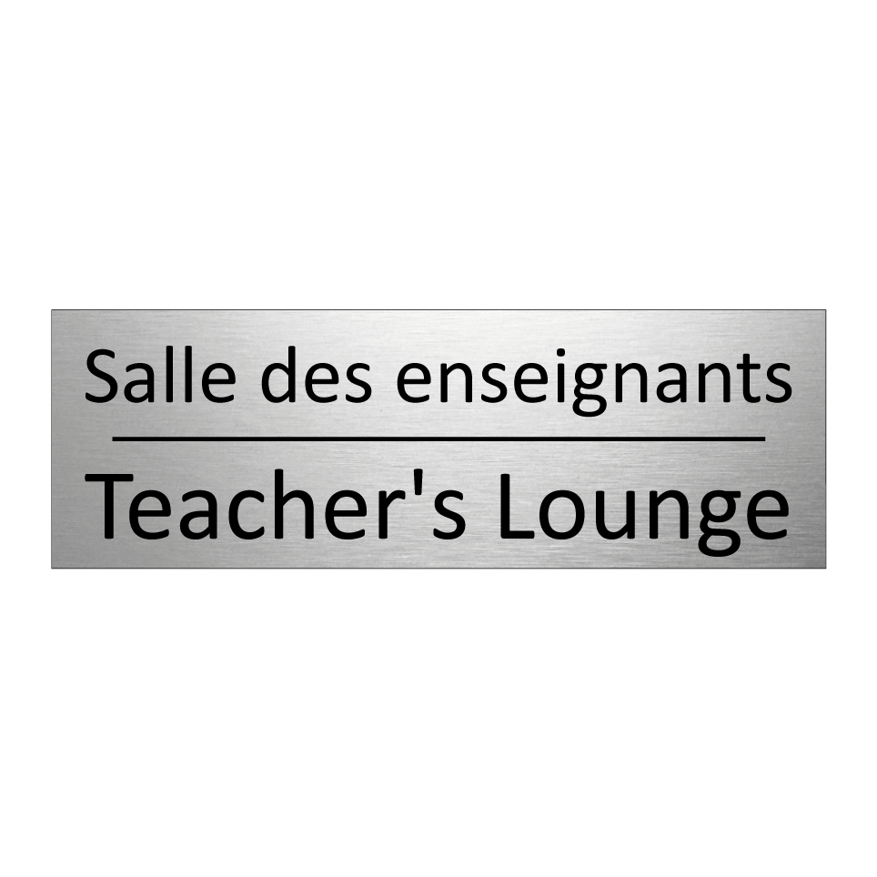 Salle des enseignants - Teacher's Lounge