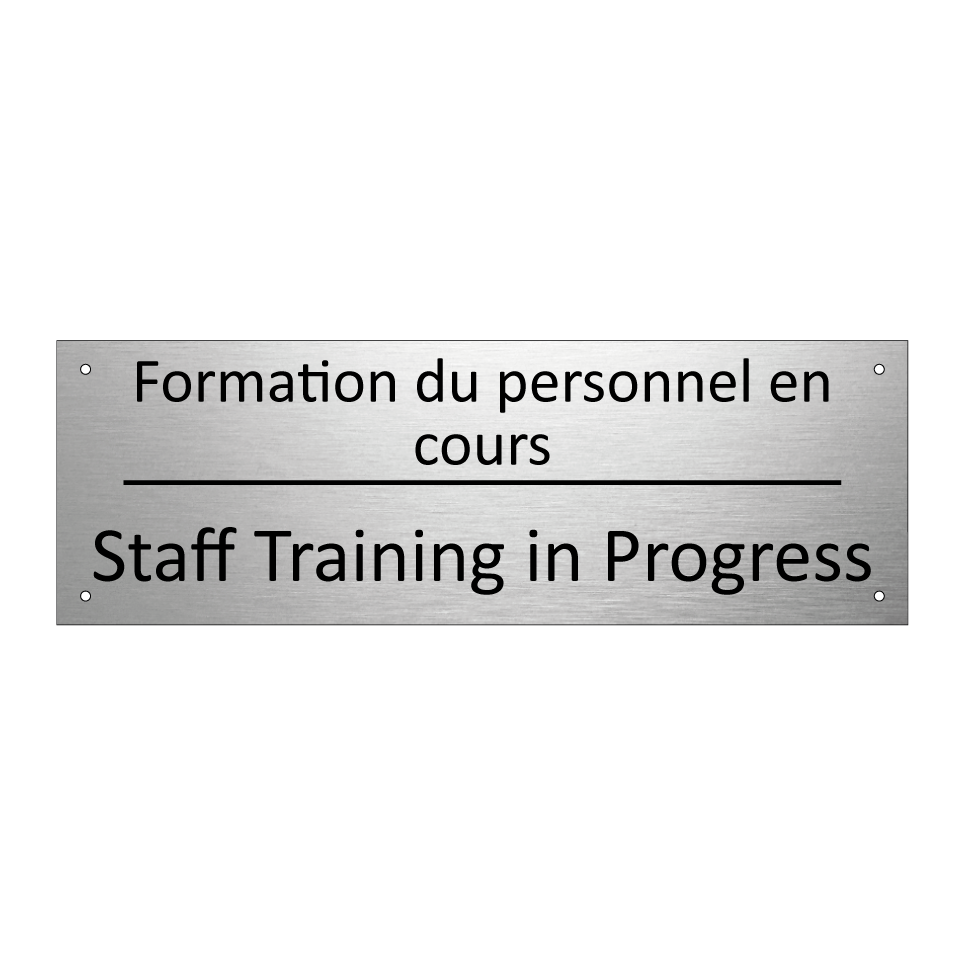Formation du personnel en cours /.../ - Staff Training in Progress