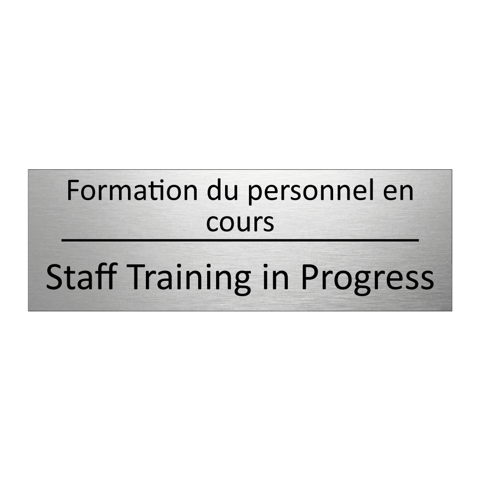 Formation du personnel en cours /.../ - Staff Training in Progress
