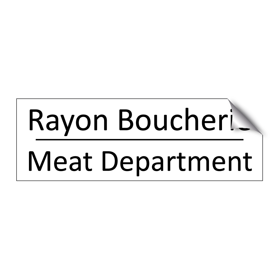 Rayon Boucherie - Meat Department