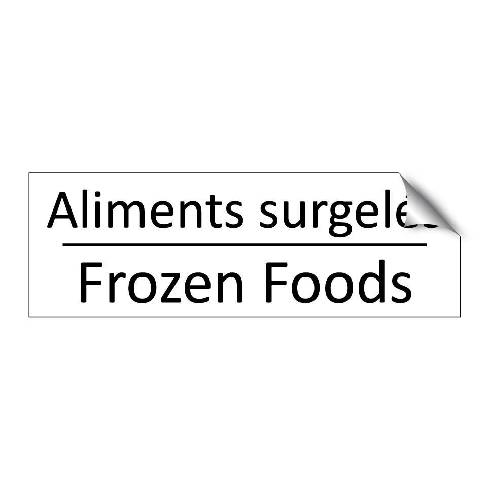 Aliments surgelés - Frozen Foods