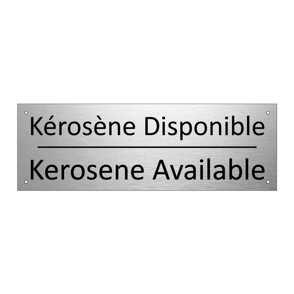 Kérosène Disponible - Kerosene Available