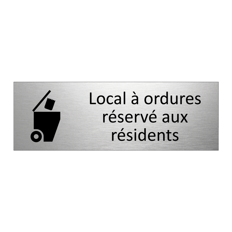 Local à ordures réservé aux résidents