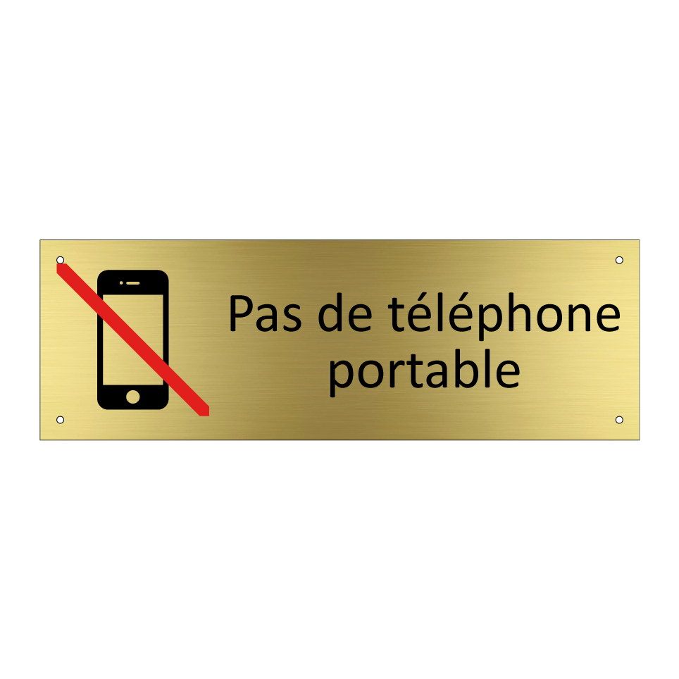 Pas de téléphone portable