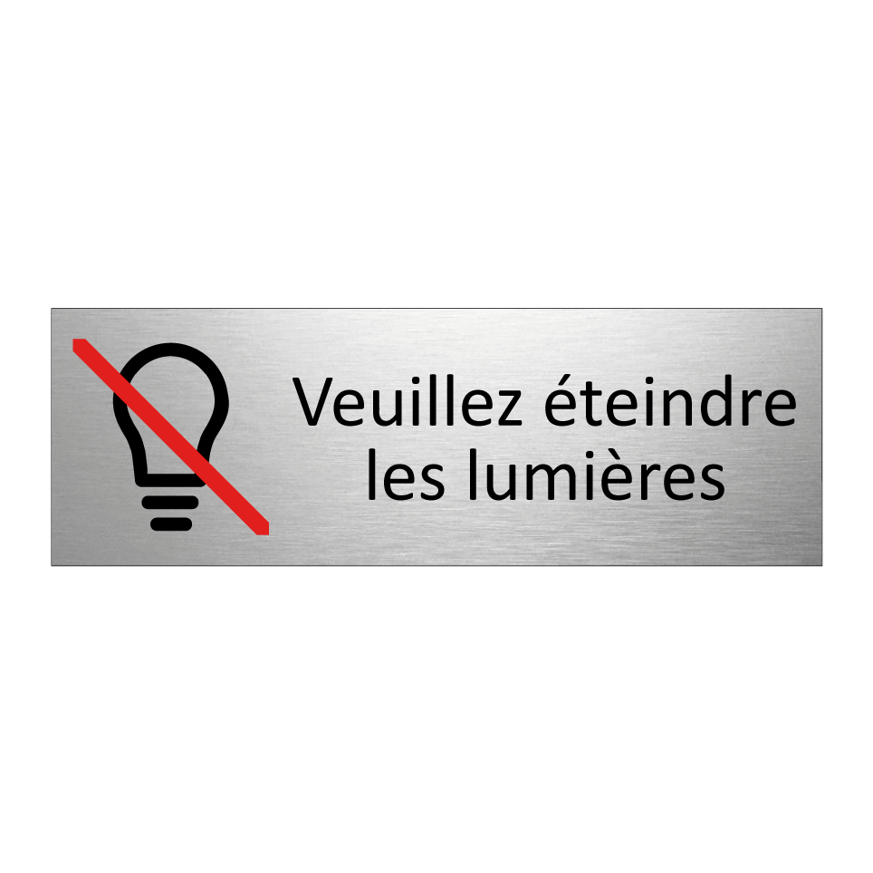 Veuillez éteindre les lumières