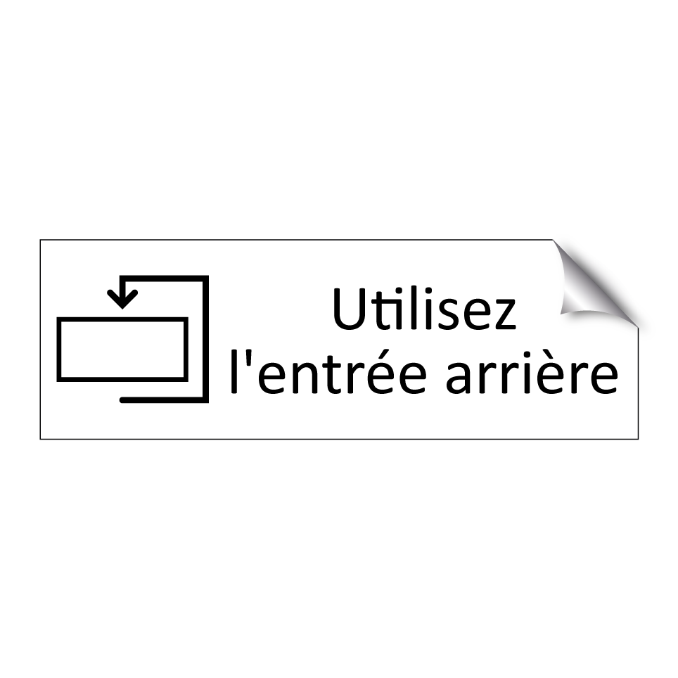 Utilisez l'entrée arrière