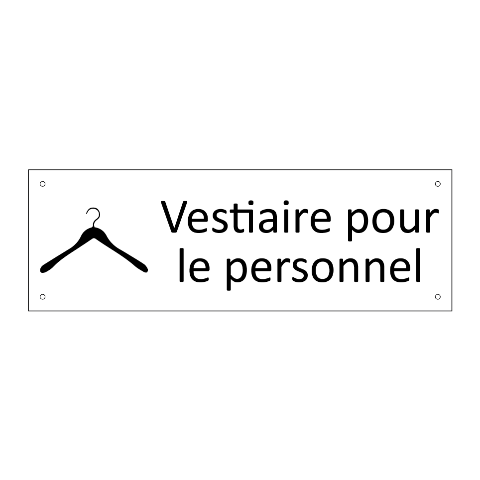 Vestiaire pour le personnel