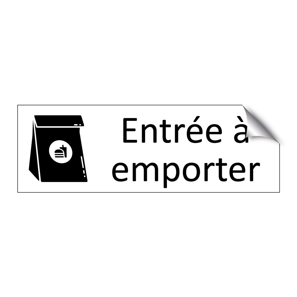 Entrée à emporter