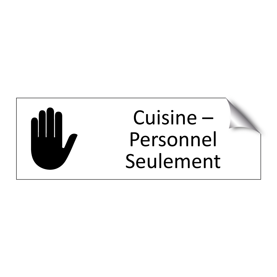 Cuisine – Personnel Seulement