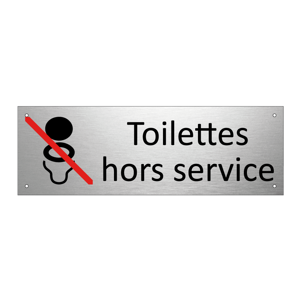 Toilettes hors service