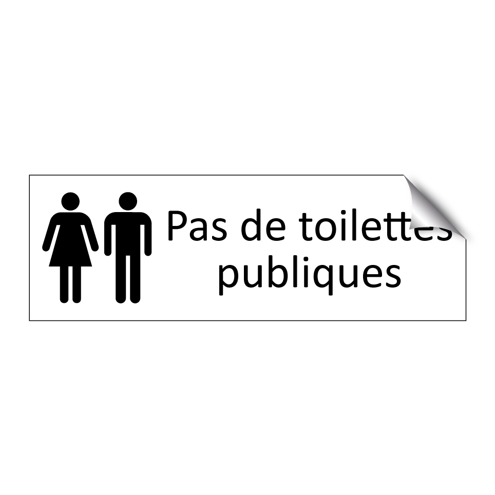 Pas de toilettes publiques