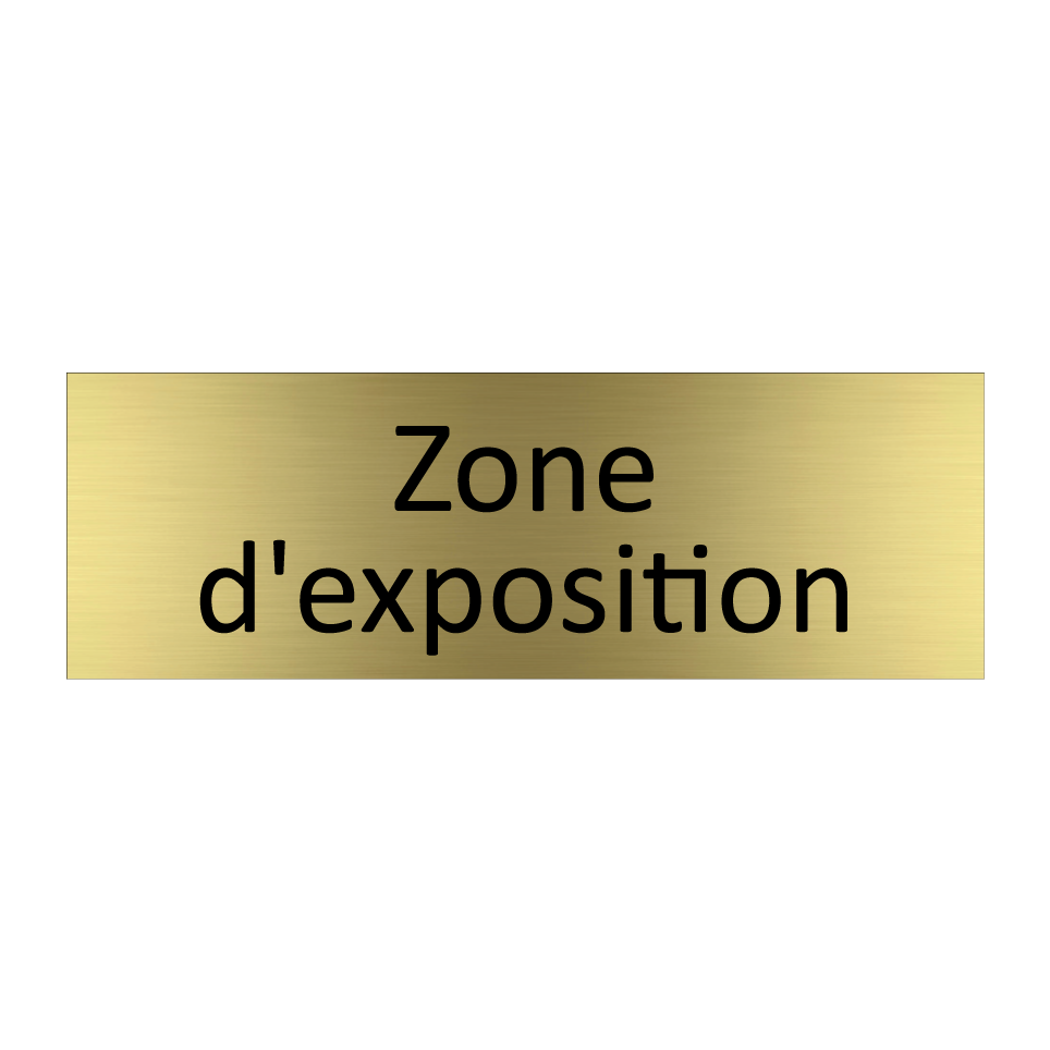 Zone d'exposition