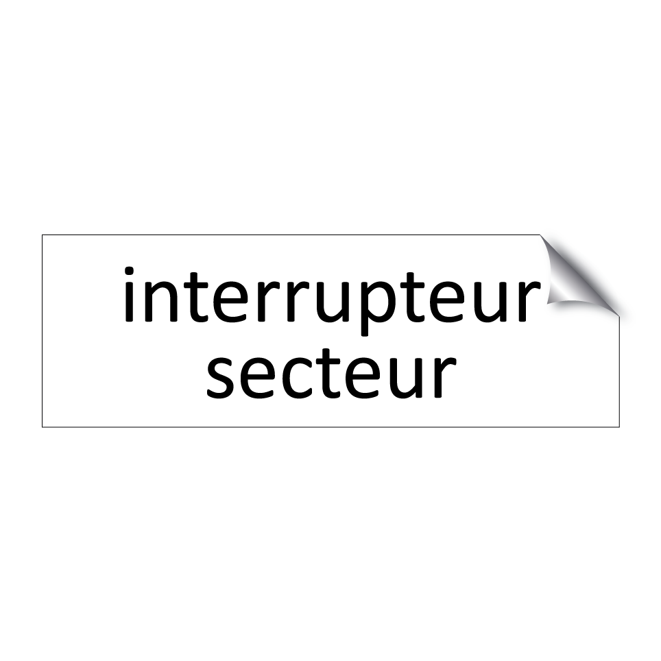 Interrupteur secteur