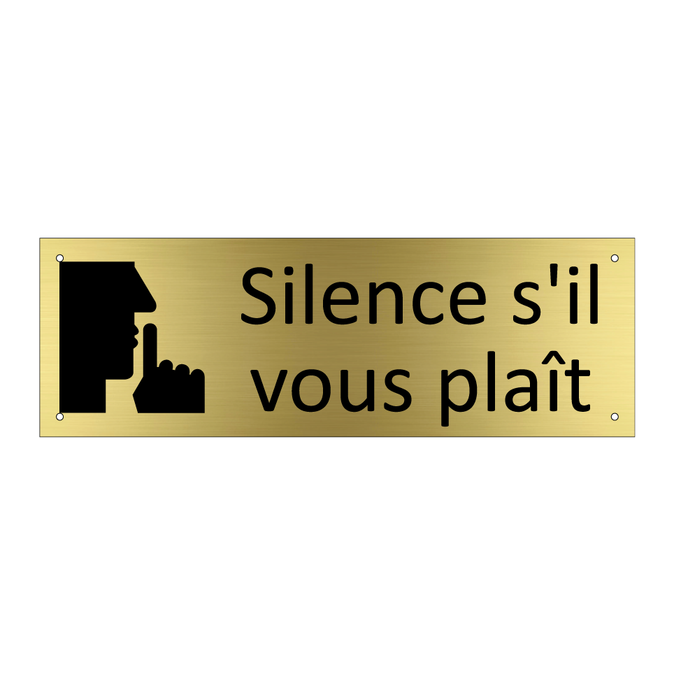 Silence s'il vous plaît